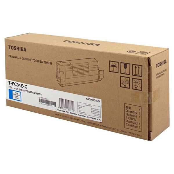 Toshiba T-FC34EC toner (d'origine) - cyan 078908 - 1