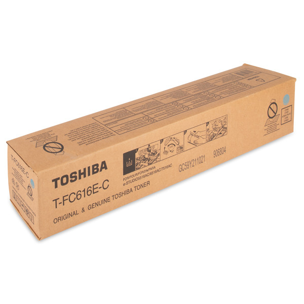 Toshiba T-FC616EC toner (d'origine) - cyan 078446 - 1