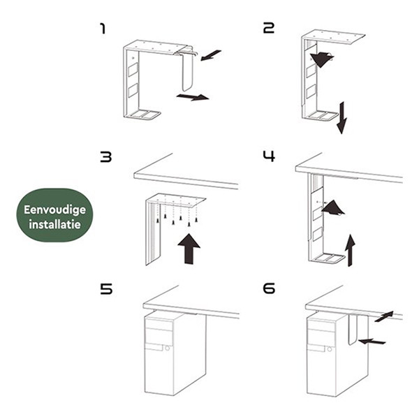 Twin line CPU support argenté (30 kg) 403010 - 4
