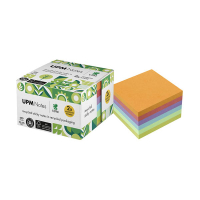 UPM notes autocollantes recyclées cube en 5 couleurs (450 feuilles) 303229