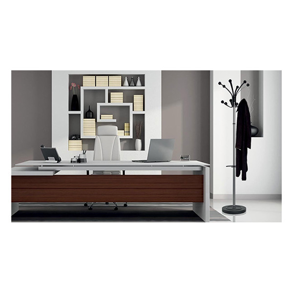 Unilux Hakea porte-manteau (12 crochets) - noir/chrome 237806 - 2