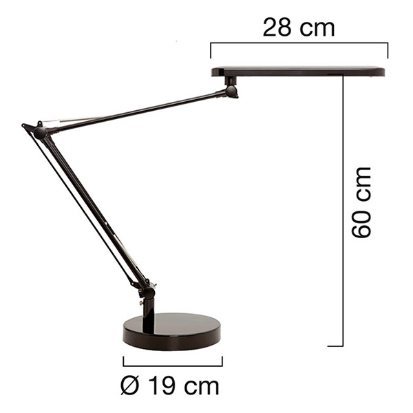 Unilux Mamboled lampe de bureau LED - noir 237820 - 2