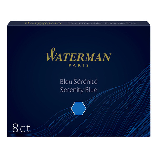 Waterman Allure cartouches d'encre longues (8 pièces) - bleu calme 234792 - 1