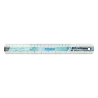 Westcott Trendsetter règle en plastique (30 cm) - bleu 221084