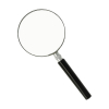 Westcott loupe à main avec poignée noire (75 mm) 221093 - 1