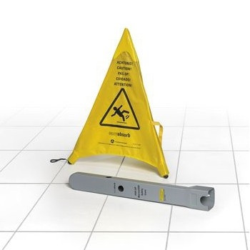 Westcott panneau d'avertissement Easy Absorb à trois faces, pliable 221066 - 1