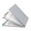 Westcott porte-bloc avec rabat aluminium A4 format portrait avec compartiment de rangement 221041 - 1