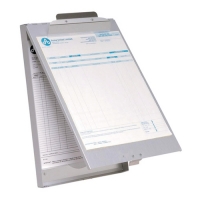 Westcott porte-bloc avec rabat aluminium A4 format portrait avec compartiment de rangement 221042