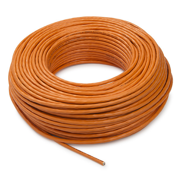 Câble réseau Cat7 S/FTP rigide (100 mètres) - orange K010609001 - 1