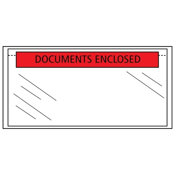 Enveloppe de liste de colisage documents enclosed 225 x 165 mm - A5 autoadhésive (1000 pièces) 209200 - 1