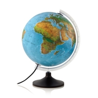 Globe terrestre avec éclairage solid line B (carte physique) 30 cm - néerlandophone 828043