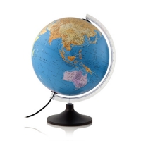 Globe terrestre avec éclairage solid line P (carte politique) 30 cm - néerlandophone 828044