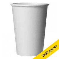 Gobelets à café en carton 180 ml (2500 pièces) - blanc