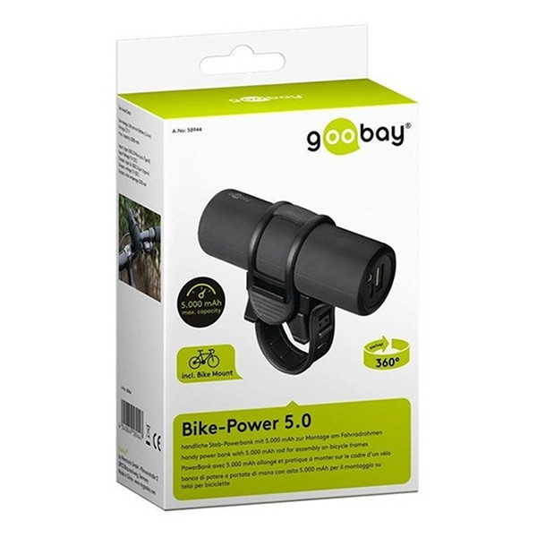 Goobay powerbank pour vélo adaptée à USB-A et USB-C (5000 mAh) K105005164 - 8