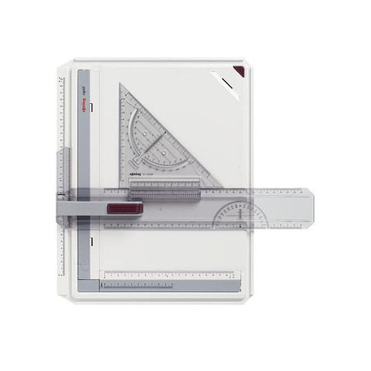 Rotring planche à dessin rapide A4 avec 2 bandes de serrage magnétiques 204463 - 1