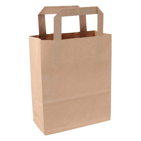 Sac en papier 180 x 220 x 80 mm (250 pièces) - marron 402877 - 1