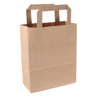 Sac en papier 180 x 220 x 80 mm (250 pièces) - marron 402877
