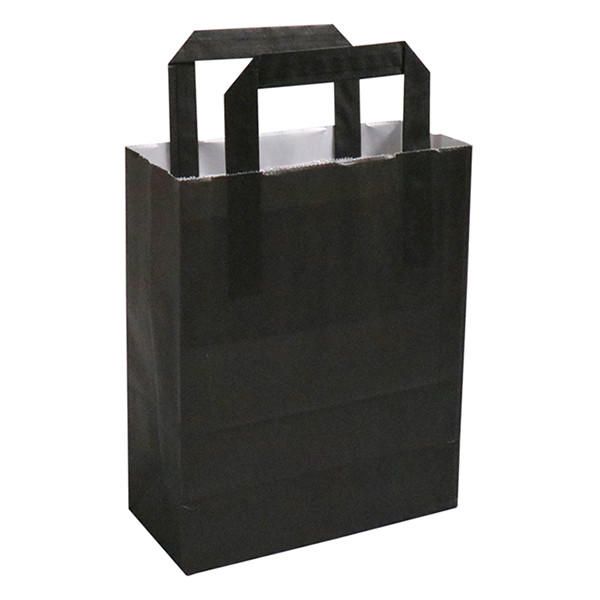 Sac en papier 180 x 220 x 80 mm (250 pièces) - noir 402879 - 1