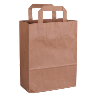 Sac en papier 220 x 280 x 100 mm (250 pièces) - marron 402876