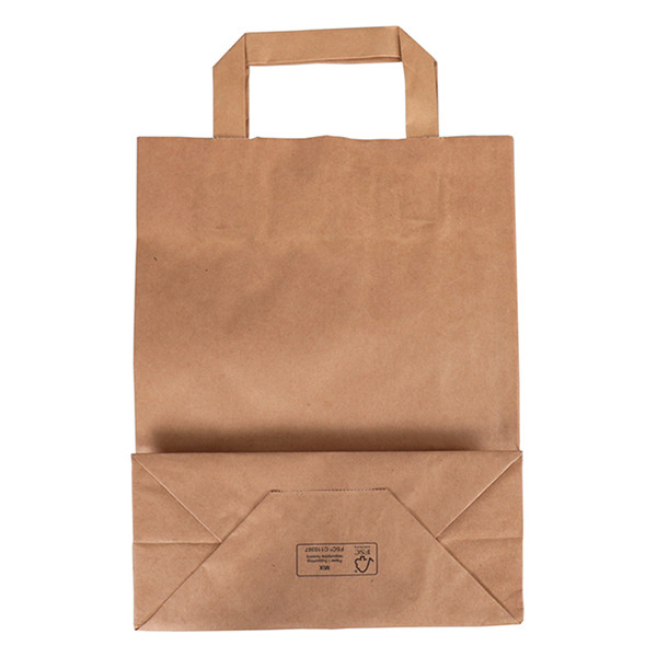 Sac en papier 220 x 280 x 100 mm (250 pièces) - marron 402876 - 2