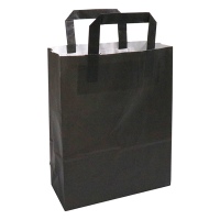 Sac en papier 220 x 280 x 100 mm (250 pièces) - noir 402878