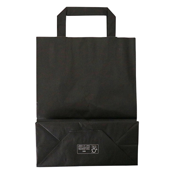 Sac en papier 220 x 280 x 100 mm (250 pièces) - noir 402878 - 2