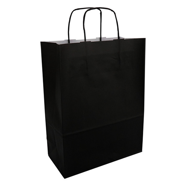 Sac en papier 260 x 350 x 120 mm (100 pièces) - noir 402711 - 1