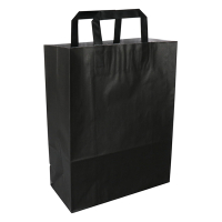 Sac en papier 260 x 350 x 120 mm (250 pièces) - noir 402880