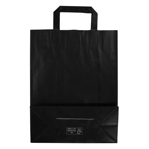 Sac en papier 260 x 350 x 120 mm (250 pièces) - noir 402880 - 2
