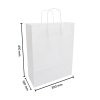 Sac en papier 320 x 410 x 120 mm (100 pièces) - blanc 402709 - 3