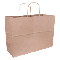 Sac en papier 350 x 260 x 140 mm (100 pièces) - marron 402874