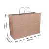 Sac en papier 450 x 330 x 170 mm (100 pièces) - marron 402873 - 3