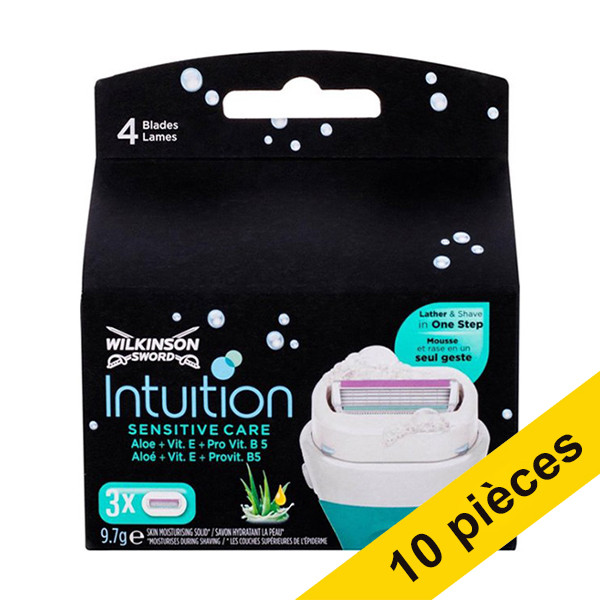 Offre : 10x Wilkinson Intuition Sensitive Care lames de rasoir (3 pièces) SWI00119 - 1