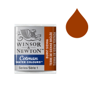 Winsor & Newton Cotman aquarelle (demi-godet) - 074 terre de Sienne brûlée 410467