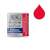 Winsor & Newton Cotman aquarelle (demi-godet) - 098 nuance de rouge de cadmium foncé 410470