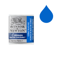 Winsor & Newton Cotman aquarelle (demi-godet) - 179 nuance de bleu de cobalt 410477