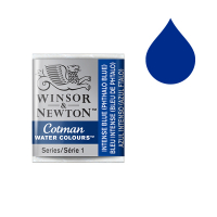 Winsor & Newton Cotman aquarelle (demi-godet) - 327 bleu intense 410485
