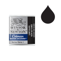 Winsor & Newton Cotman aquarelle (demi-godet) - 337 noir de fumée 410488