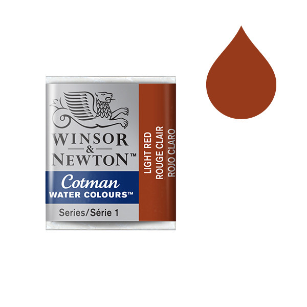 Winsor & Newton Cotman aquarelle (demi-godet) - 362 ocre rouge 410490 - 1