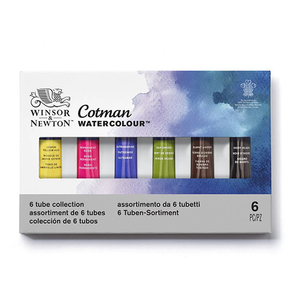 Winsor & Newton Cotman tubes d'aquarelle 8 ml (6 pièces) 410509 - 1