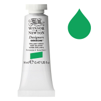 Winsor & Newton Designers gouache 046 (14 ml) - vert éclatant 410655