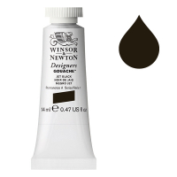 Winsor & Newton Designers gouache 335 (14 ml) - noir de jais 410643