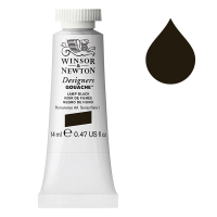 Winsor & Newton Designers gouache 337 (14 ml) - noir de fumée 410642