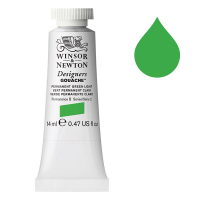 Winsor & Newton Designers gouache 483 (14 ml) - vert clair permanent 410630