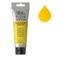 Winsor & Newton Galeria peinture acrylique (120 ml) - 120 nuance de jaune de cadmium moyen 410128