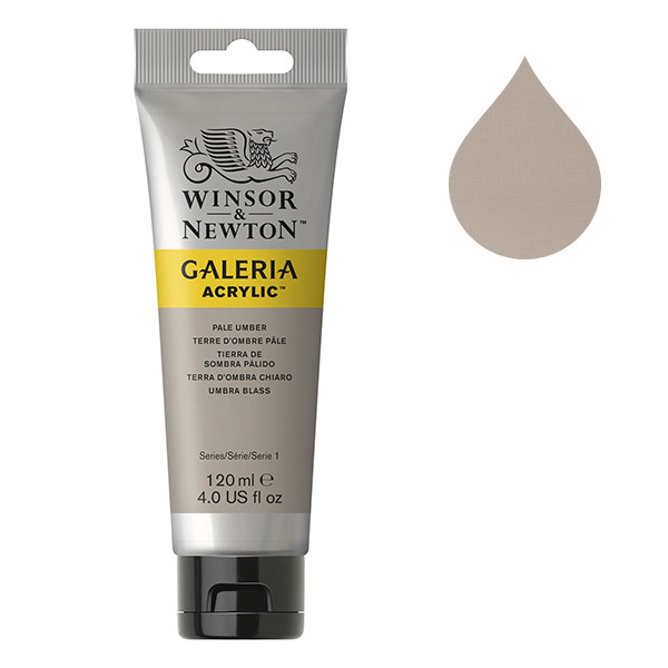 Winsor & Newton Galeria peinture acrylique (120 ml) - 438 terre d'ombre pâle 410150 - 1