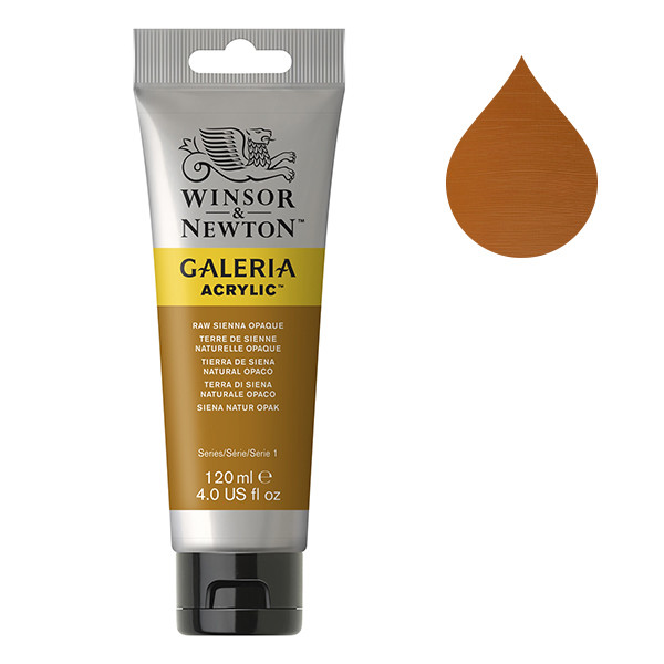 Winsor & Newton Galeria peinture acrylique (120 ml) - 553 terre de Sienne naturelle opaque 410167 - 1