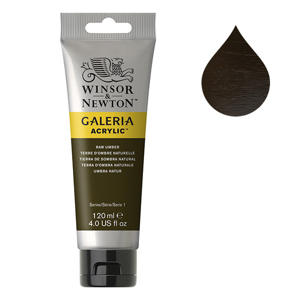 Winsor & Newton Galeria peinture acrylique (120 ml) - 554 terre d'ombre naturelle 410168 - 1