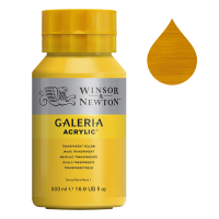 Winsor & Newton Galeria peinture acrylique (500 ml) - 653 jaune transparent 410113