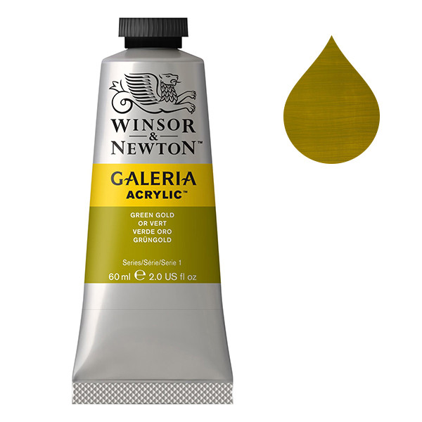 Winsor & Newton Galeria peinture acrylique (60 ml) - 294 vert doré 410017 - 1